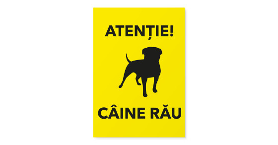 Dedeman Indicator Semnalizare Atentie Caine Rau Creative Sign